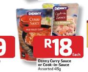 Denny Curry Sauce Or Cook-In-Sauce Assorted -415g Each