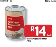 PnP Evaporated Milk - 410g