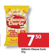 Willards Cheese Curls - 150g