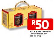 Mrs H.S Ball's Chutney Limited Edition Gift Box-2x270g