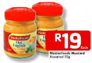Masterfood Mustard Assorted-175g Each
