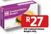 PnP Crumbed Chicken Burgers-400g