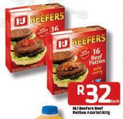 I&J Beefers Beef Patties Assorted-800g Each