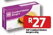 PnP Crumbed Chicken Burgers-400g 