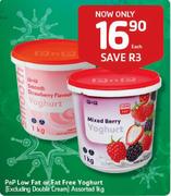  PnP Low Fat Or Fat Free Yoghurt Assorted-1kg