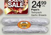 Papa's Twinpack Garlic Breads-2's