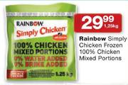 Rainbow Simply Chicken Frozen 100% Chicken Mixed Portions-1.25kg