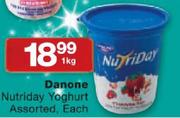 Danone Nutriday Yogurt Assorted-1kg
