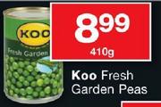 Koo Fresh Garden Peas-410g