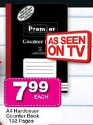 A4 Hardcover Counter Book Of 192 Pages