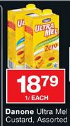 Danone Ultra Mel Custard Assorted-1Ltr Each