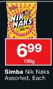 Simba Nik Naks Assorted-150g