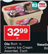 Ola Rich n Creamy Ice Cream Assorted-2Ltr