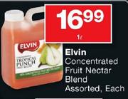 Elvin Concentrated Fruit Nectar Blend Assorted-1Ltr