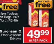 Guronsan C Effervescent Tablets-10 Per Pack