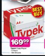 Typek A4 Copy Paper-5 Pack Of 500 Sheets Box