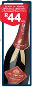J.C.Le Roux La Chanson, Le Domaine, La Fleurette Or Sauvignon Blanc-750ml Each
