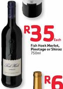 Fish Hoek Merlot, Pinotage Or Shiraz-750Ml