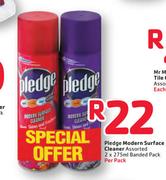 Pledge Modern Surface Cleaner Assorted 2 x 275ml Banded Pack-Per Pack