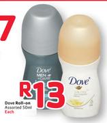 Dove Roll-On Assorted-50ml Each