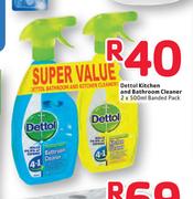 Dettol Kitchen And Bathroom Cleaner Banded Pack-2 x 500ml
