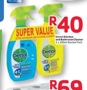 Dettol Kitchen And Bathroom Cleaner Banded Pack-2 x 500ml