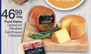 Forad Farm Oakwood Smoked Farmhouse Cheddar-200g