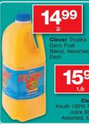 Clover Tropika Dairy Fruit Blend Assorted-2L
