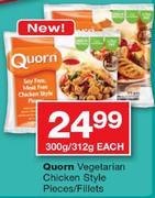 Quorn Vegetarian Chicken Style Pieces/Fillets-300/312G Each