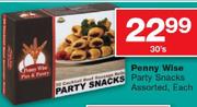 Penny Wise Party Snacks Assorted-30's