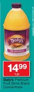  Daly's Premium Fruit Drink Blend Concentrate-1.5L