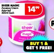 Sheer Magic Aqueous Cream Assorted-500ml each