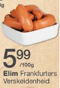 Elim Frankfurters Verskeidenheid-Per 100g