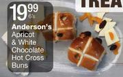 Anderson's Apricot & White Chocolate Hot Cross Buns
