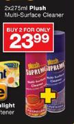 Plush Multi-Surface Cleaner-2x275ml