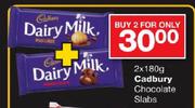 Cadbury Chocolate Slabs-2x180