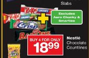 Nestle Chocolate Countines-4's
