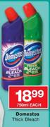 Domestos Thick Bleach-750ml Each