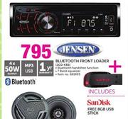 Jensen Bluetooth Front Loader JCD 430+ Sandisk 8GB USB Stick Free