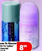 Shower to Shower Roll-On for Ladies/Men-50ml Each