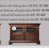 Plantation 2 Drawer Plasma Unit With Glass Doors