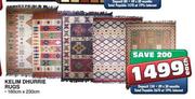 Kelim Dhurrie Rugs-160cm x 230cm each
