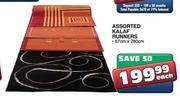 Assorted Kalaf Runners-67cm x 280cm each