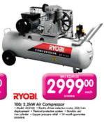 Ryobi 2.2kw Air Compressor-100L