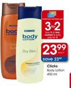 Clicks Body Lotion-400ml Each