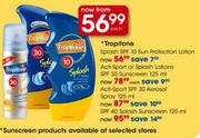 Tropitone Acti-sport Or Splash Lotion SPF 30 Sun Screen-125ml