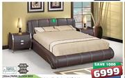 Paris Sleigh Bed-152cm