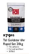 Tal Goldstar 6hr Rapid Set-20kg