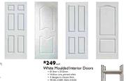 White Moulded Interior Doors-813mmx2032mm Each