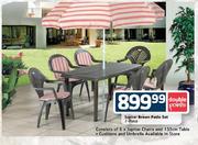 Jupiter Brown Patio Set-7 Piece